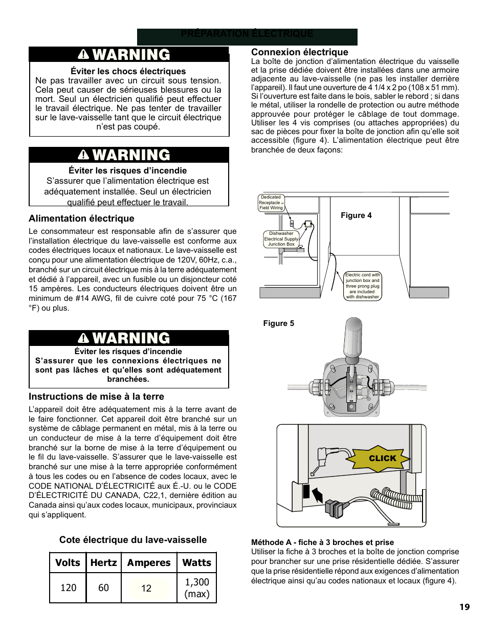 Warning | Bosch SGE63E06UC User Manual | Page 19 / 39