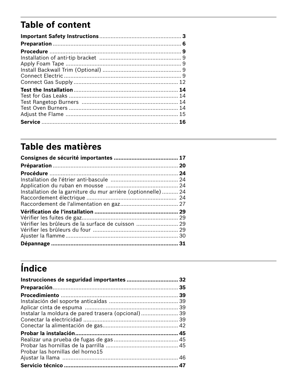 Bosch HDI7052U User Manual | Page 2 / 48