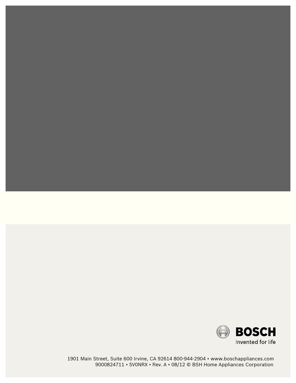 Bosch HDI7052U User Manual | Page 48 / 48