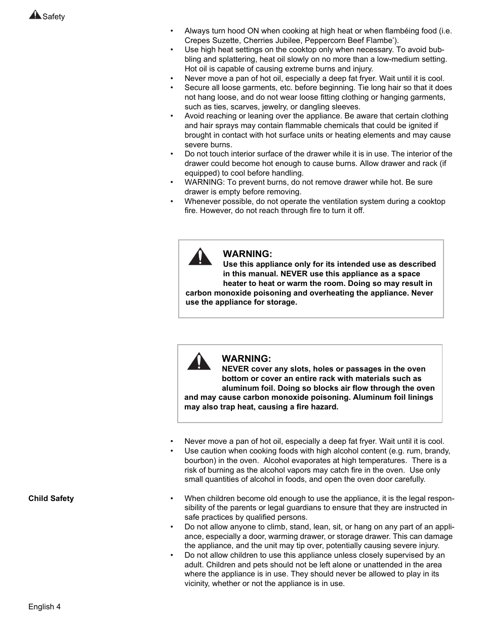 Child safety | Bosch HES7282U User Manual | Page 8 / 148