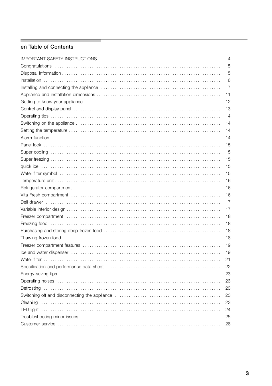 Bosch B26FT70SNS User Manual | Page 3 / 81
