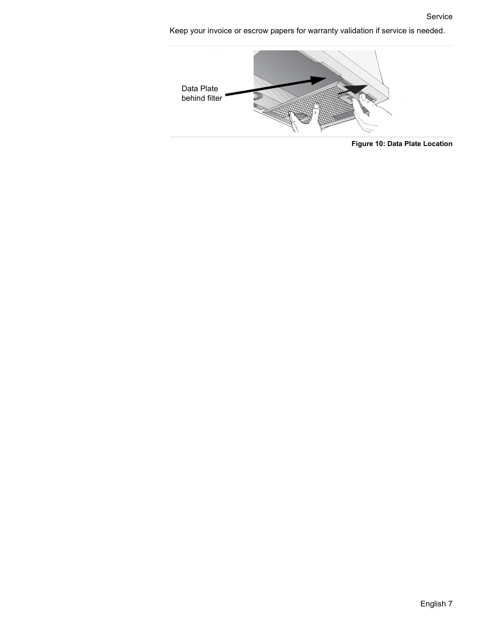 Figure 10: data plate location | Bosch DHL755BUC User Manual | Page 9 / 28
