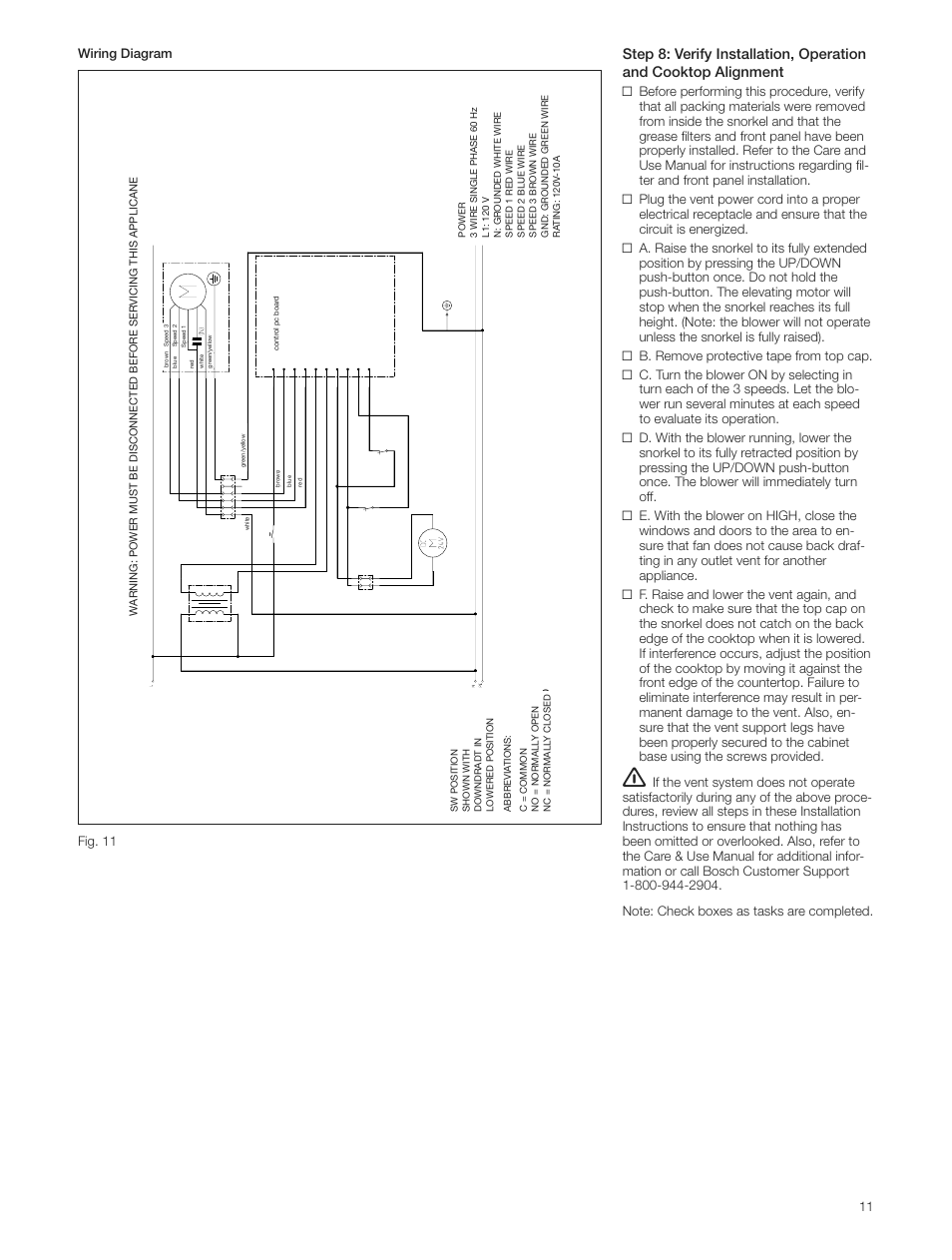 Bosch DHD3614UC User Manual | Page 11 / 32