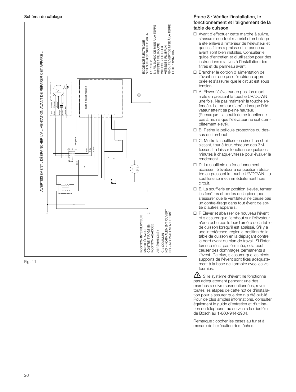 Bosch DHD3614UC User Manual | Page 20 / 32