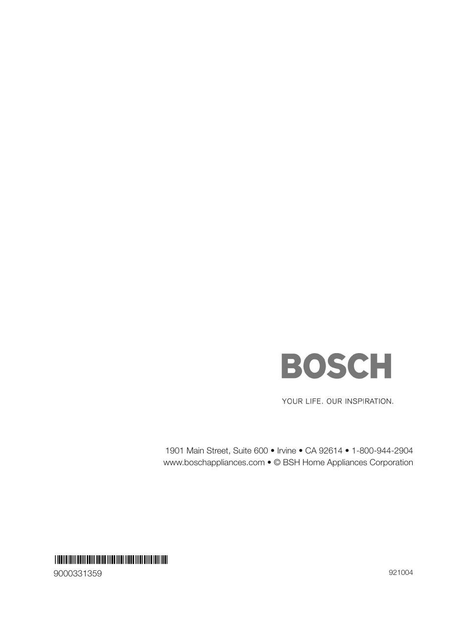 Bosch DHD3014UC User Manual | Page 16 / 16