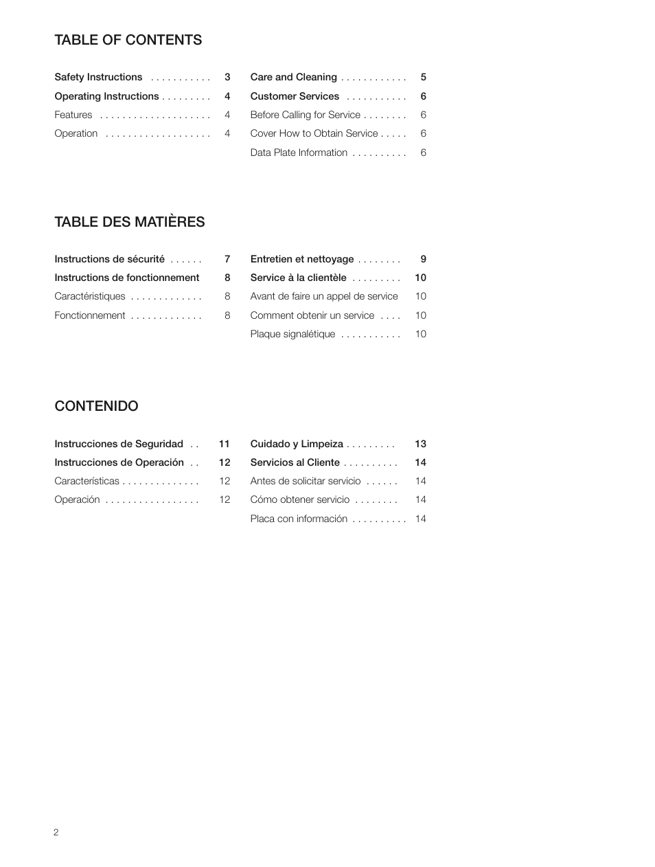 Bosch DHD3014UC User Manual | Page 2 / 16