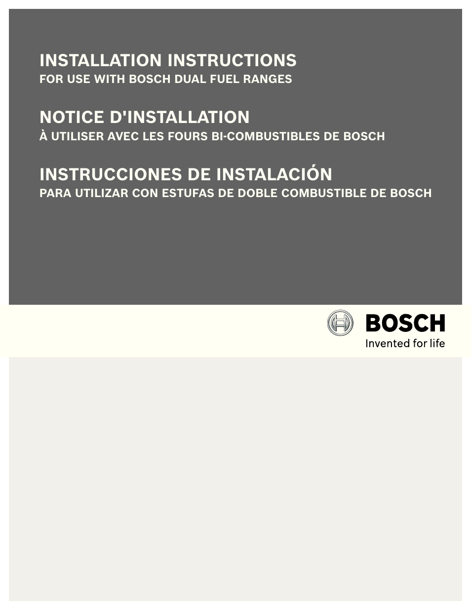 Bosch HDS7052U User Manual | 36 pages