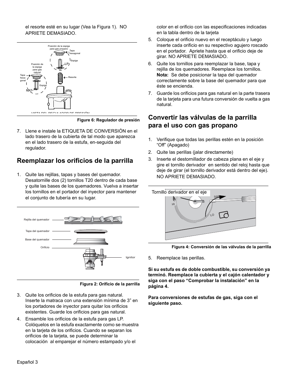 Reemplazar los orificios de la parrilla | Bosch HGIP054UC User Manual | Page 22 / 28