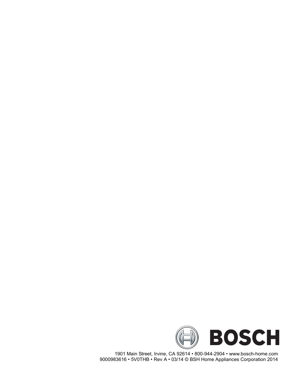 Bosch HGIP054UC User Manual | Page 28 / 28