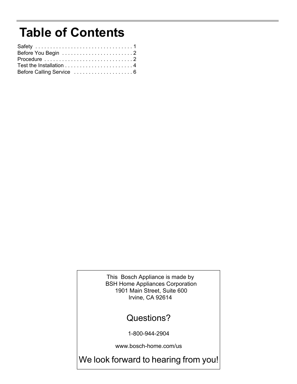 Bosch HGIP054UC User Manual | Page 3 / 28