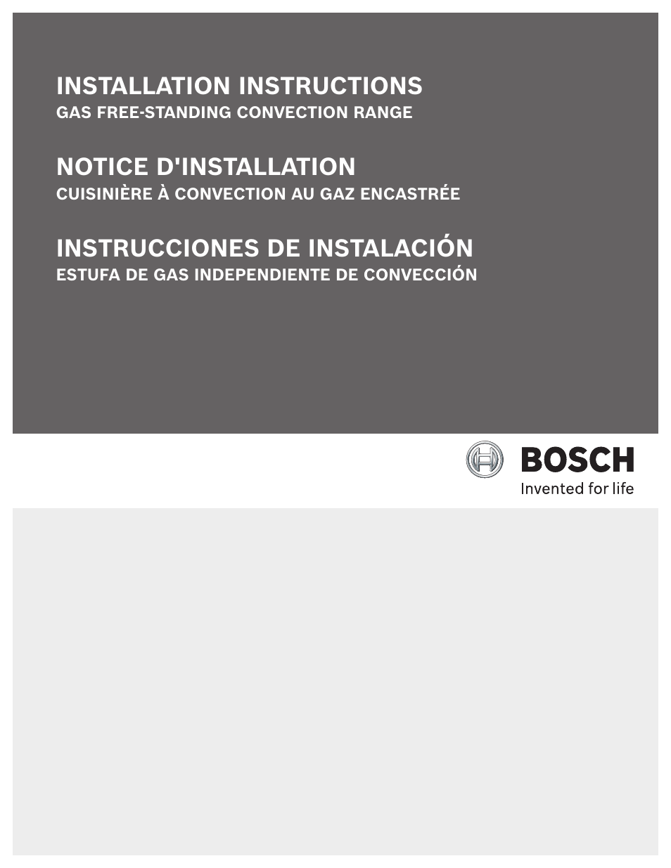 Bosch HGS7282UC User Manual | 28 pages