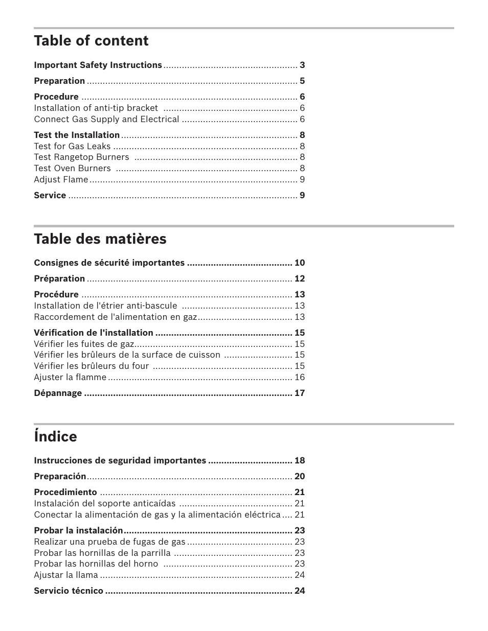 Bosch HGS7282UC User Manual | Page 2 / 28