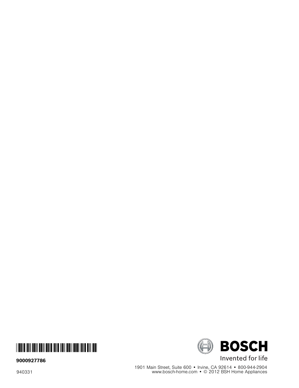 Bosch HMC80251UC User Manual | Page 100 / 100