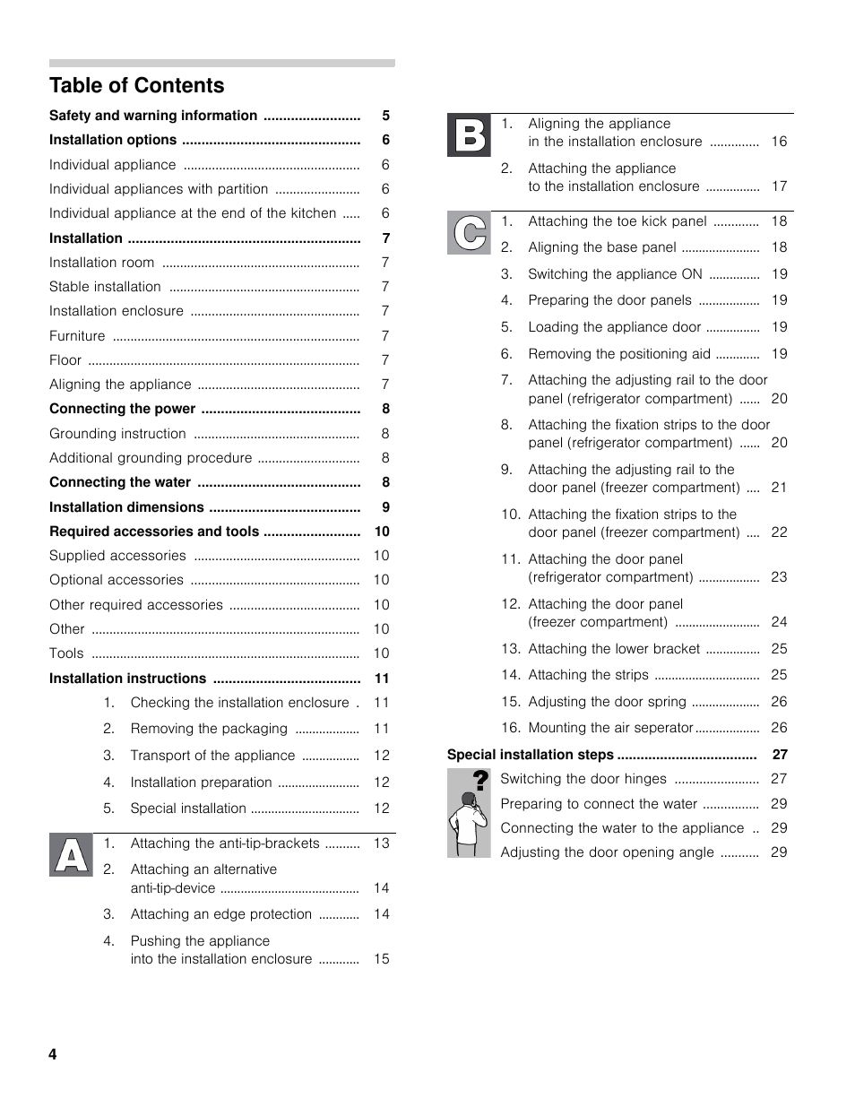 Bosch B30IB800SP User Manual | Page 4 / 82