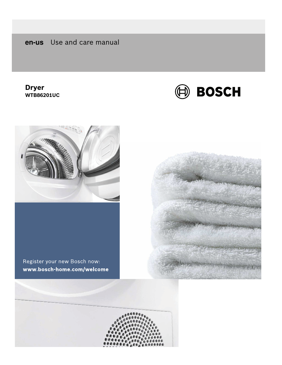 Bosch WTB86201UC User Manual | 36 pages