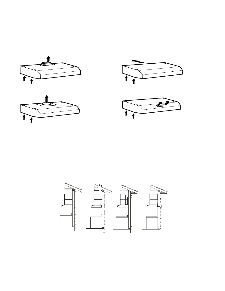 Examples of possible ducting | Bosch DUH36152UC User Manual | Page 6 / 32