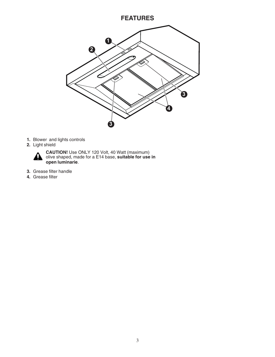 Features | Bosch DPH30652UC User Manual | Page 3 / 20