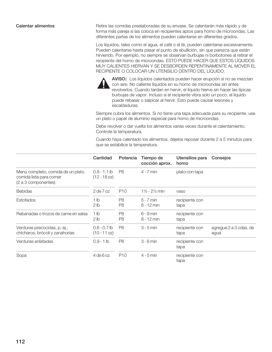 Bosch HMB5051 User Manual | Page 112 / 124