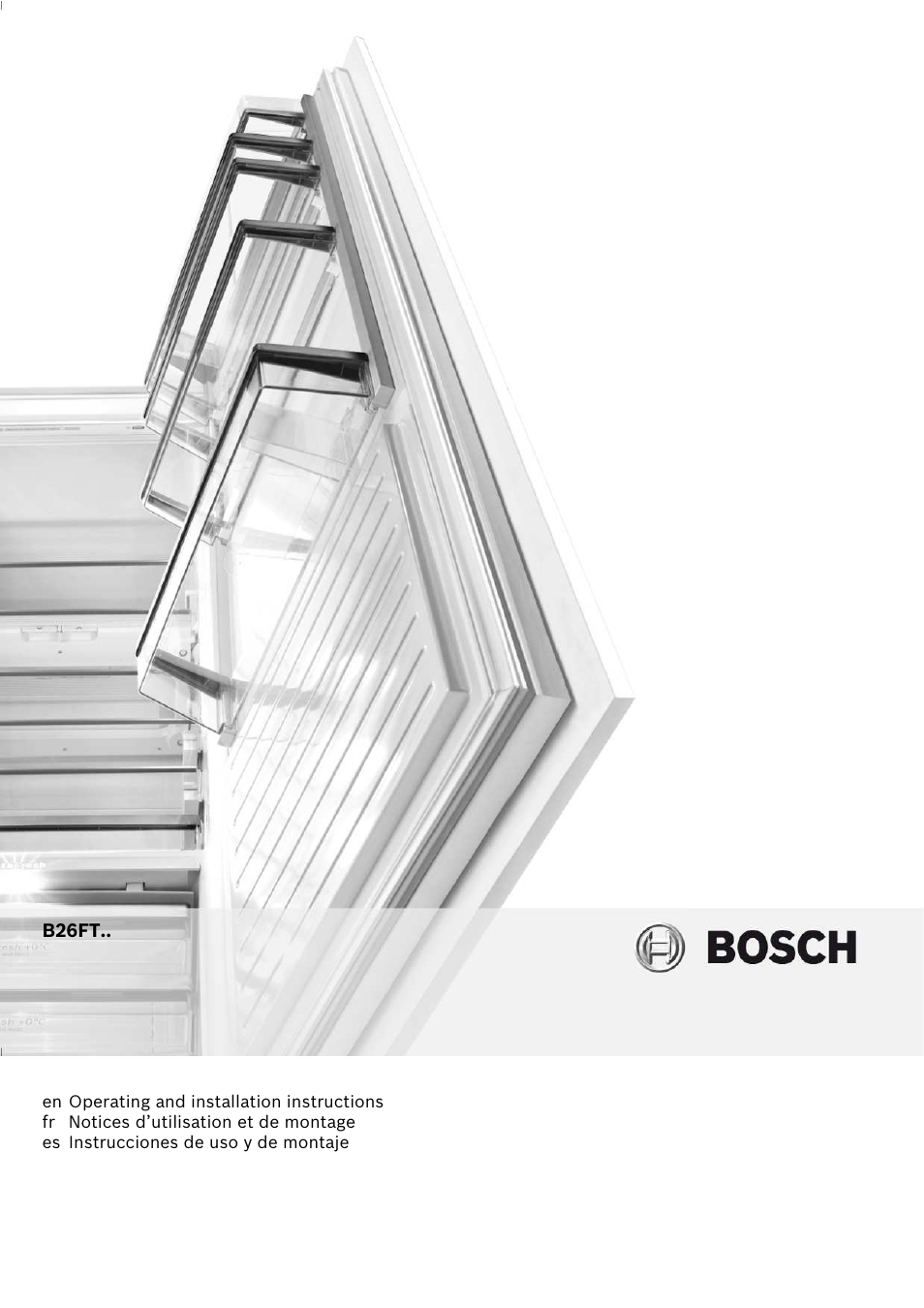 Bosch B26FT70SNS User Manual | 78 pages