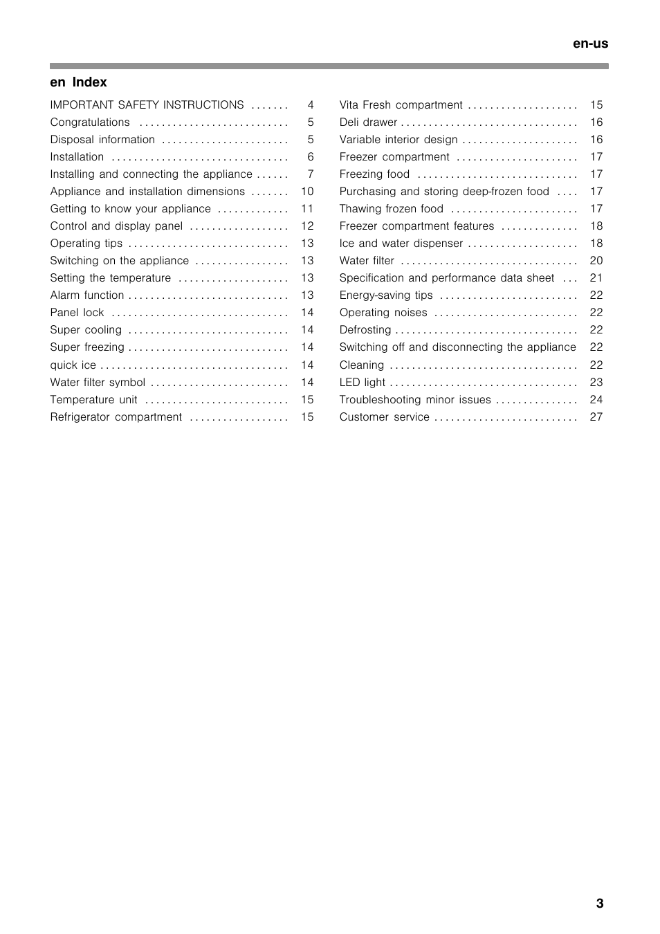 Bosch B26FT70SNS User Manual | Page 3 / 78