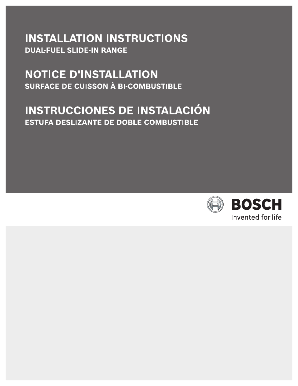 Bosch HDI7282U User Manual | 48 pages