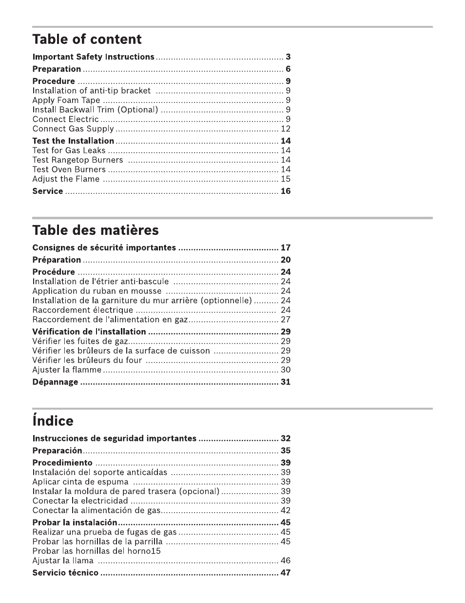 Bosch HDI7282U User Manual | Page 2 / 48