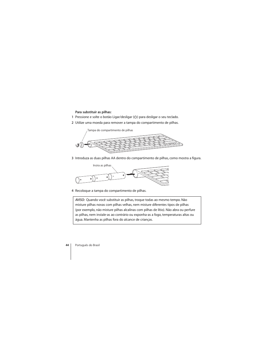 Apple Wireless Keyboard (2009) User Manual | Page 44 / 52