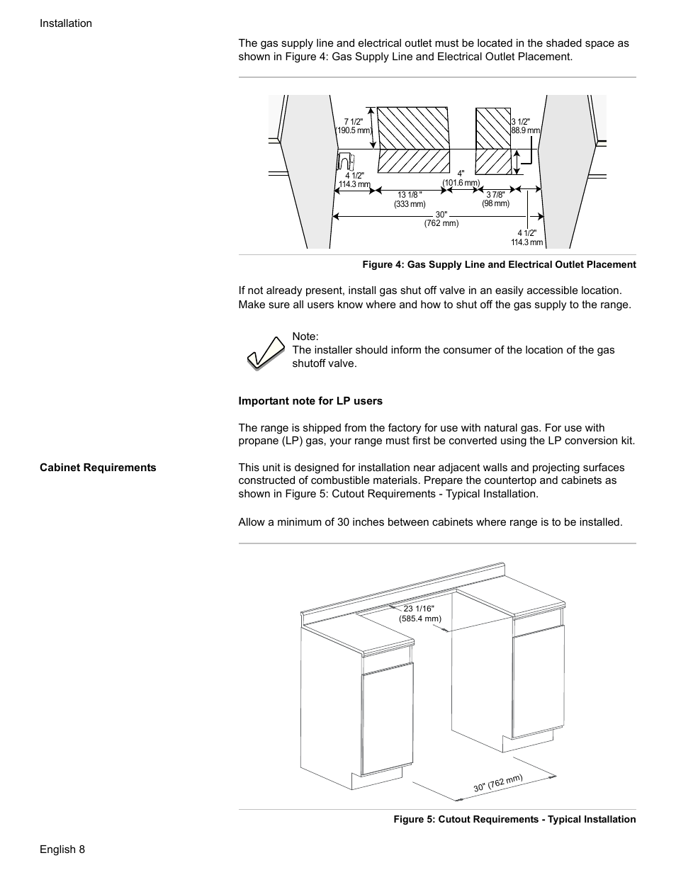 Cabinet requirements | Bosch HDI7052U User Manual | Page 11 / 80