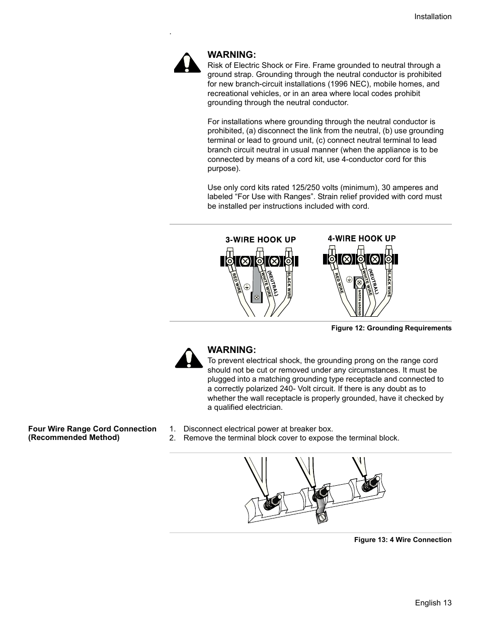 Disconnect electrical power at breaker box | Bosch HDI7052U User Manual | Page 16 / 80