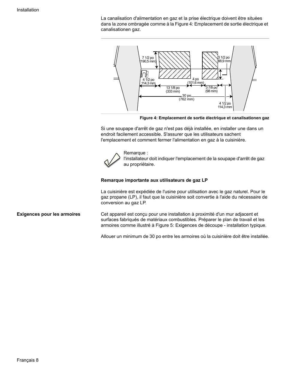 Exigences pour les armoires | Bosch HDI7052U User Manual | Page 36 / 80