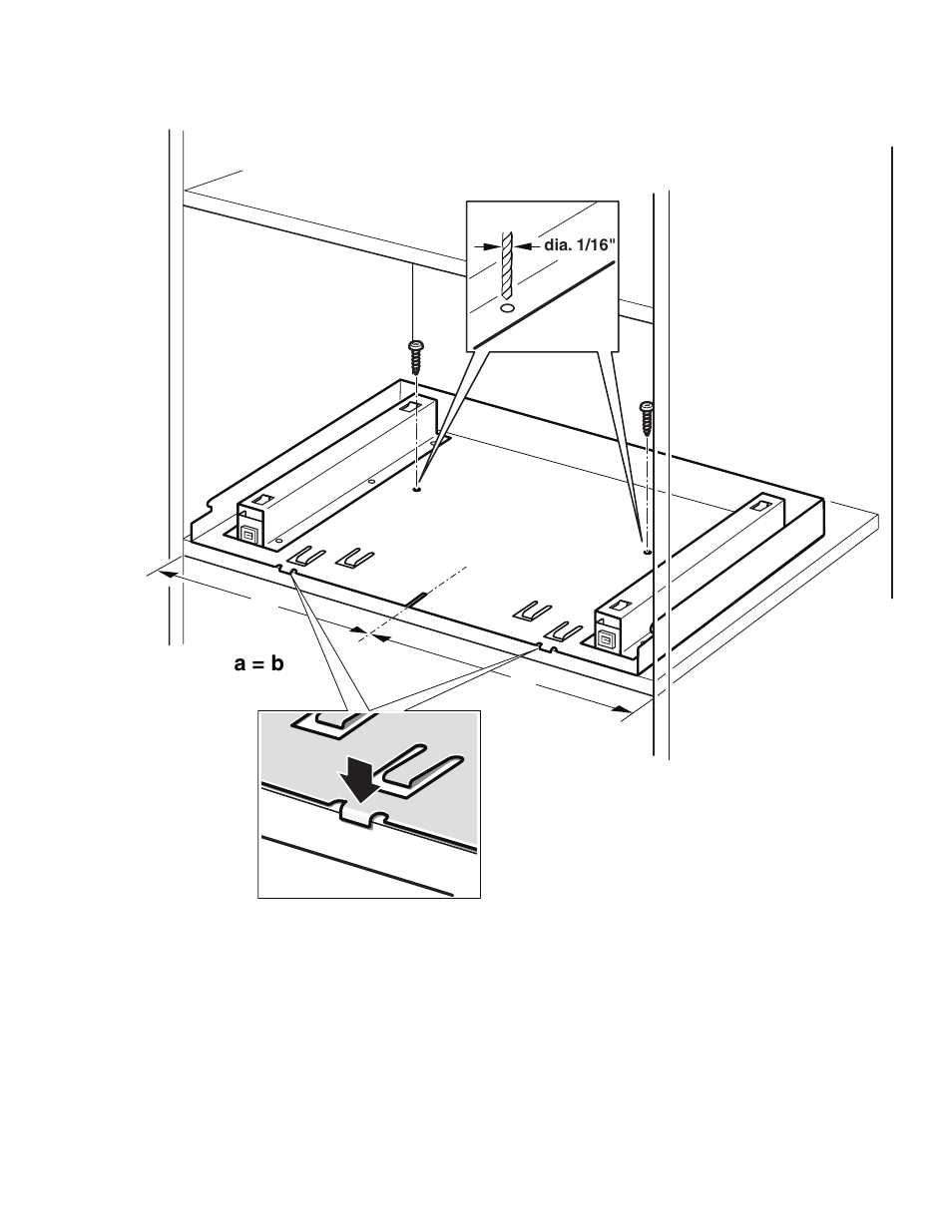 Prepare cabinet cutout | Bosch HMB5051 User Manual | Page 10 / 44