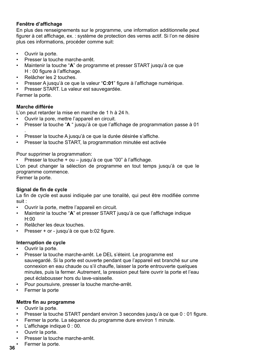 Bosch SGE63E06UC User Manual | Page 36 / 64