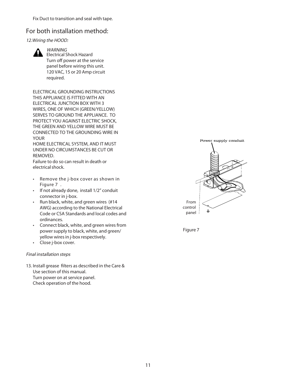For both installation method | Bosch DPH36652UC User Manual | Page 11 / 32