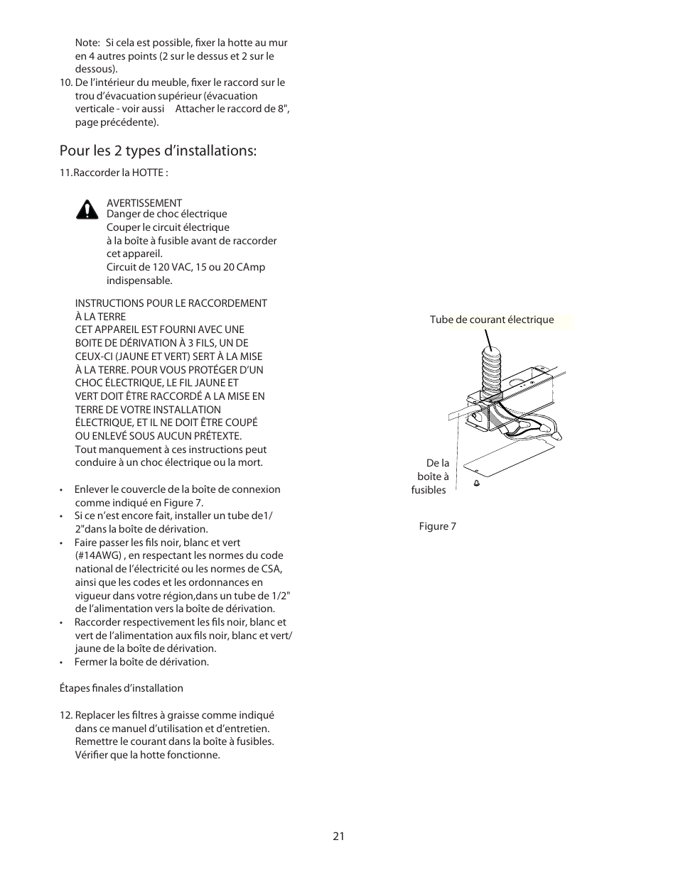 Pour les 2 types d’installations | Bosch DPH36652UC User Manual | Page 21 / 32
