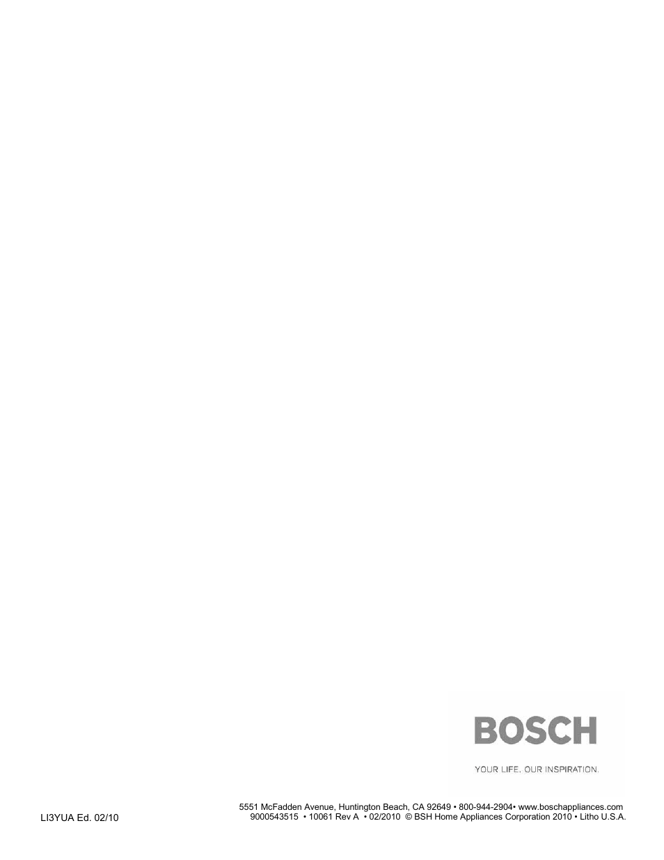 Bosch DPH36652UC User Manual | Page 32 / 32