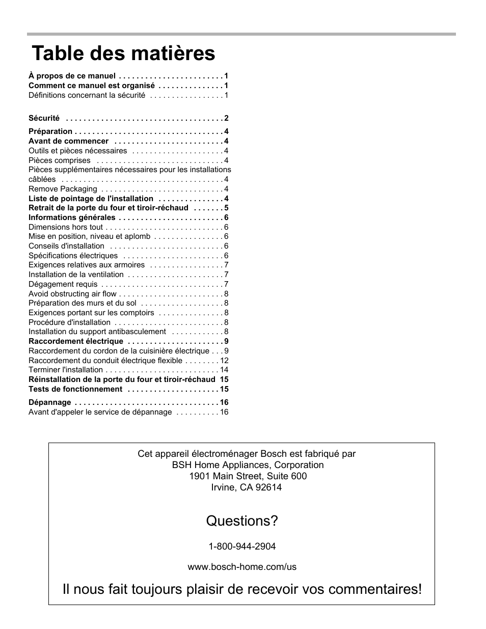 Bosch HEIP054U User Manual | Page 19 / 56