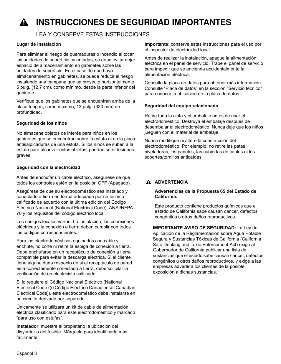 9instrucciones de seguridad importantes | Bosch HEIP054U User Manual | Page 40 / 56