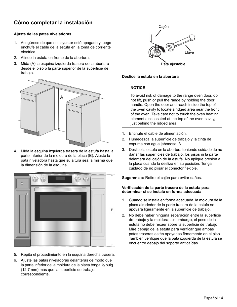 Cómo completar la instalación | Bosch HEIP054U User Manual | Page 51 / 56