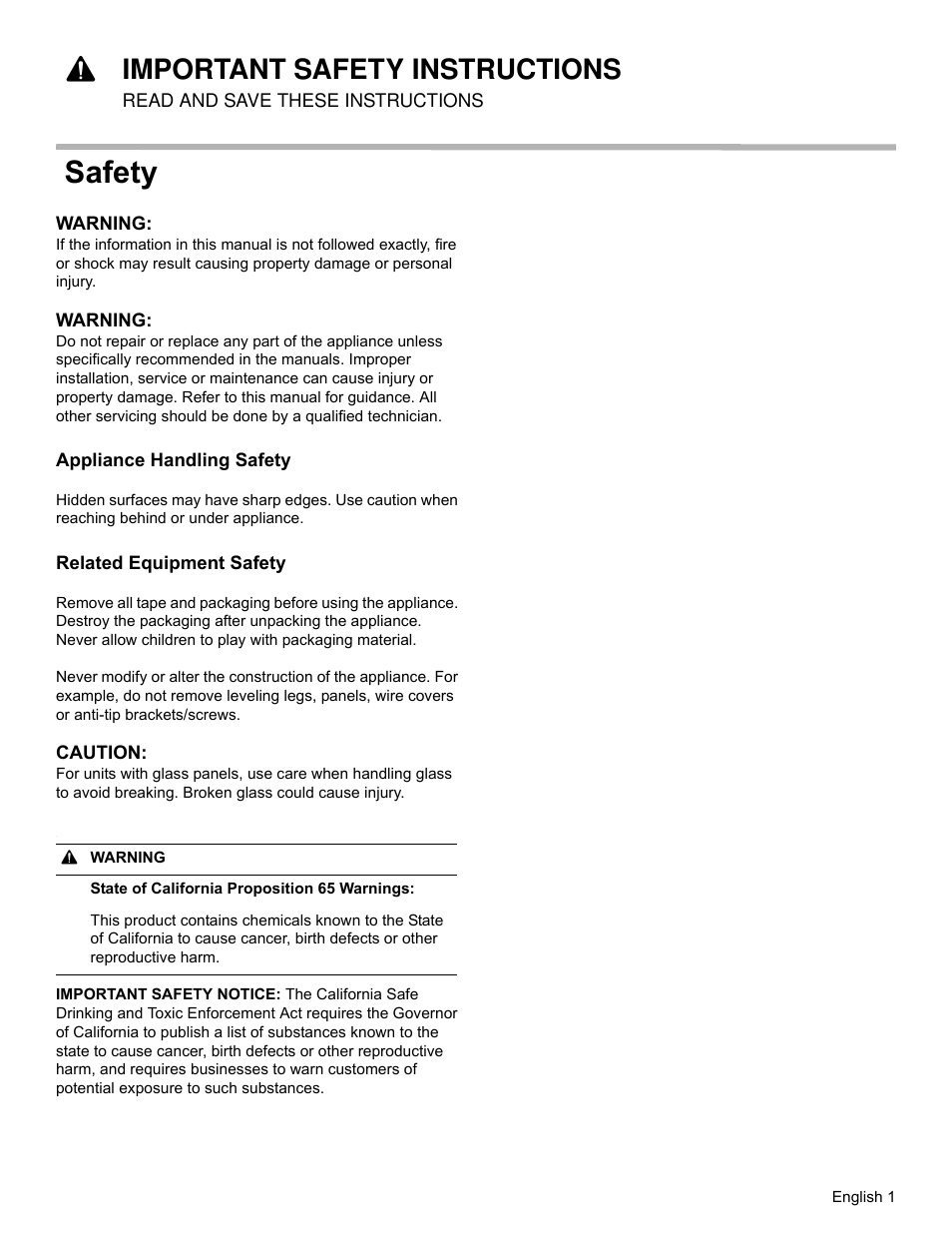 Safety, 9important safety instructions | Bosch HSD5051UC User Manual | Page 3 / 20