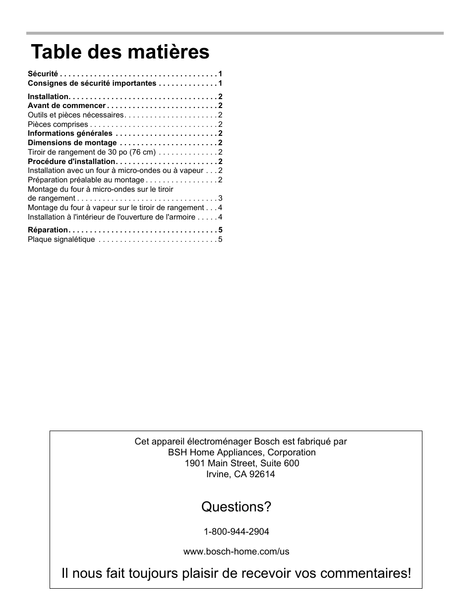 Bosch HSD5051UC User Manual | Page 8 / 20