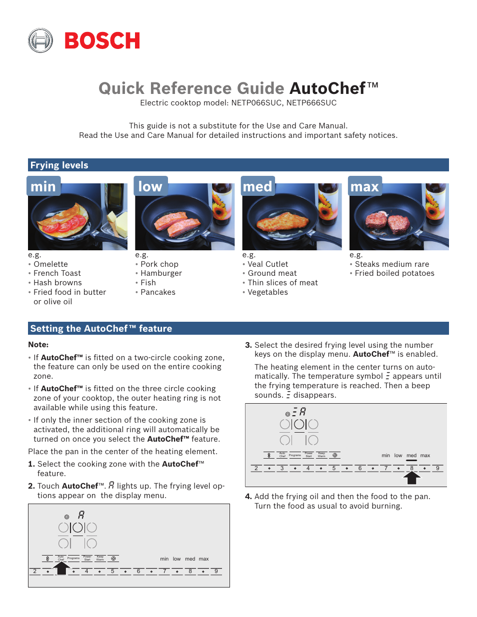 Bosch NETP666SUC User Manual | 2 pages