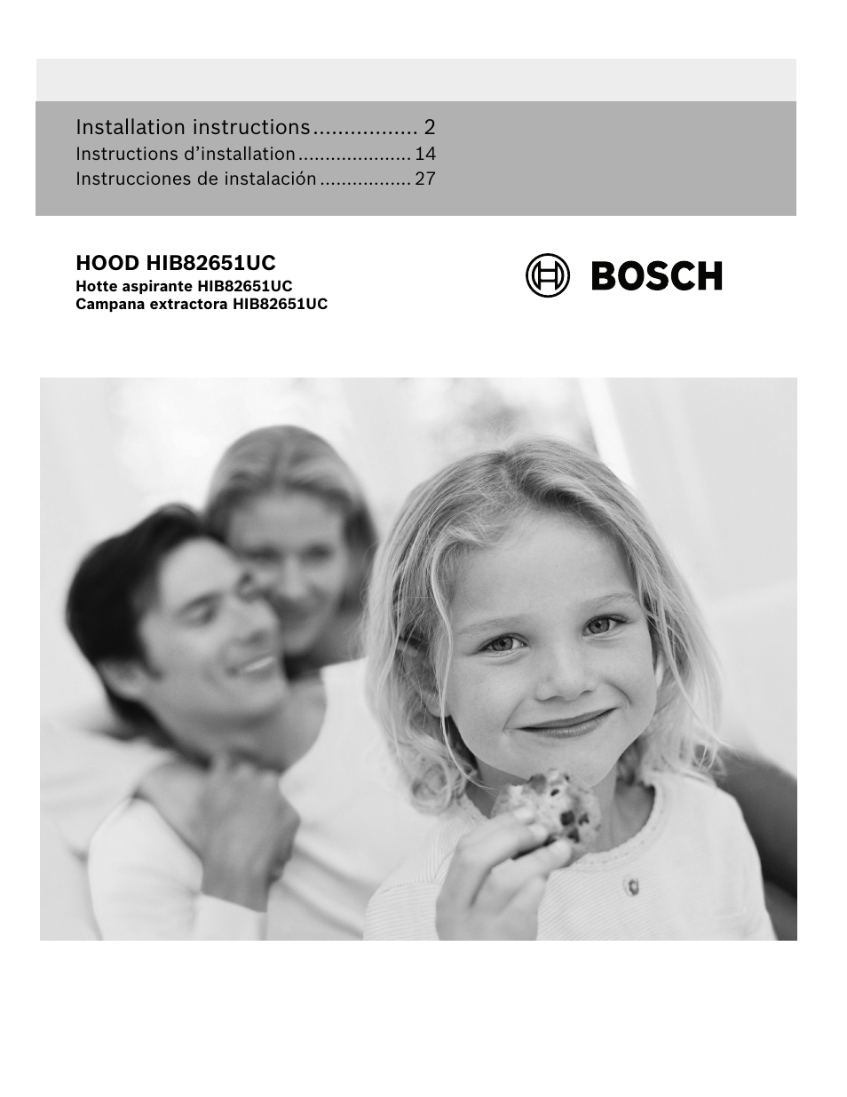 Bosch HIB82651UC User Manual | 40 pages