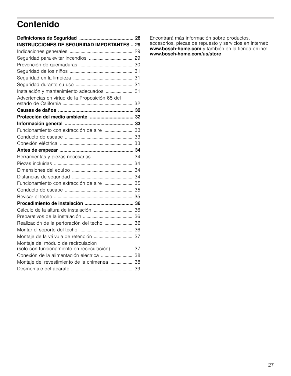 Bosch HIB82651UC User Manual | Page 27 / 40