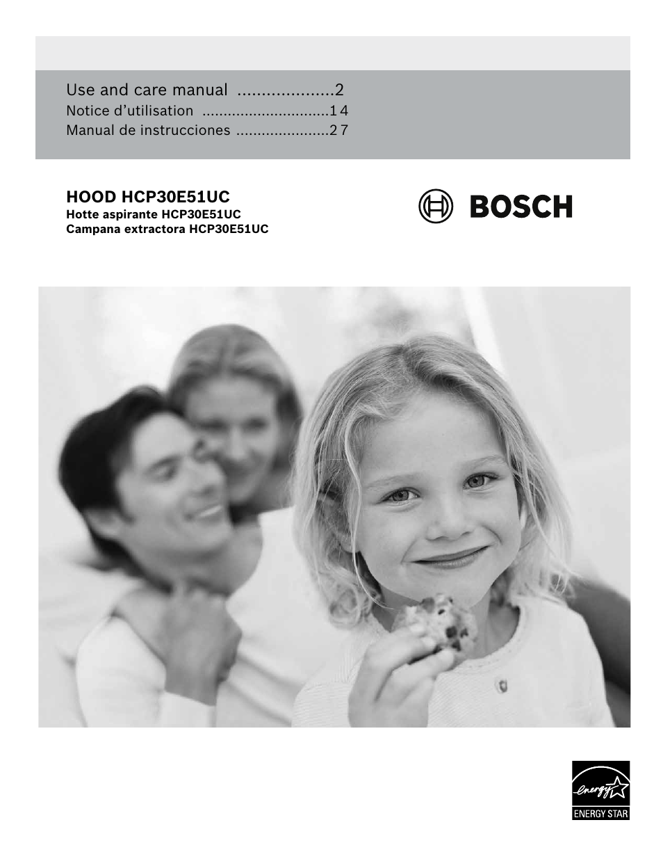 Bosch HCP30E51UC User Manual | 40 pages