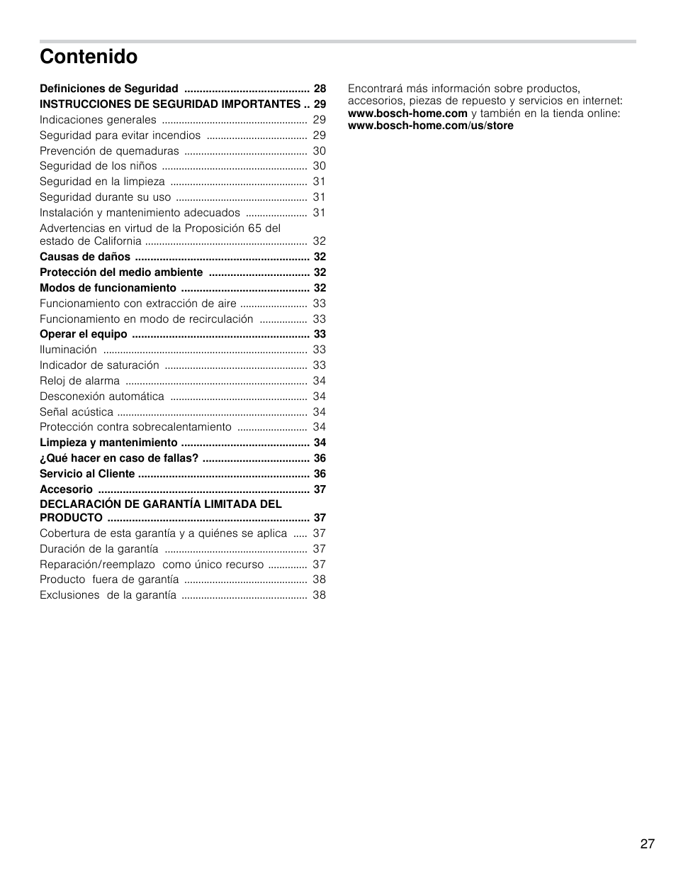 Bosch HCP30E51UC User Manual | Page 27 / 40