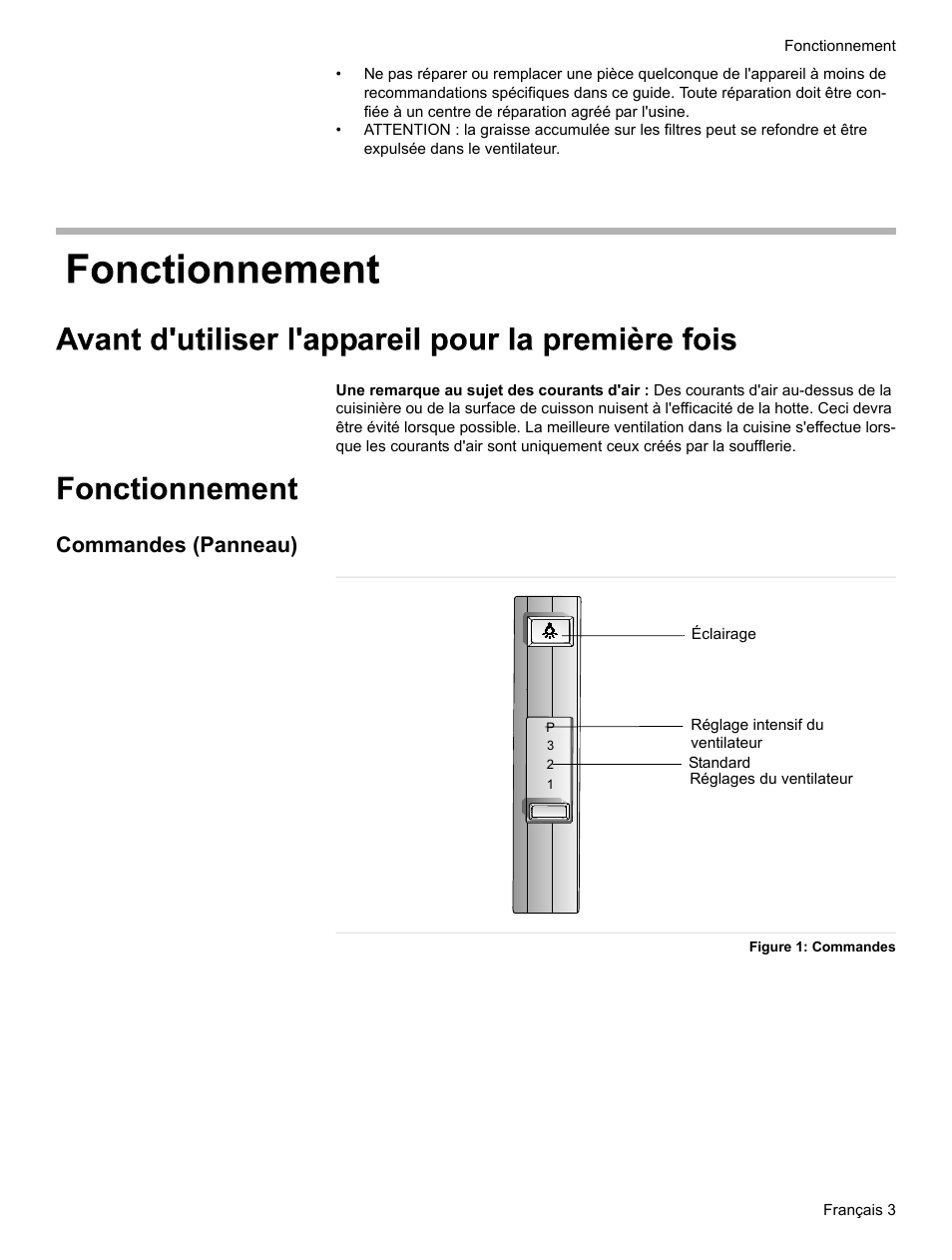 Commandes (panneau) | Bosch HUI31451UC User Manual | Page 15 / 32