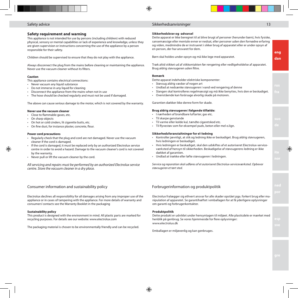 Electrolux ZUS3922B User Manual | Page 15 / 92