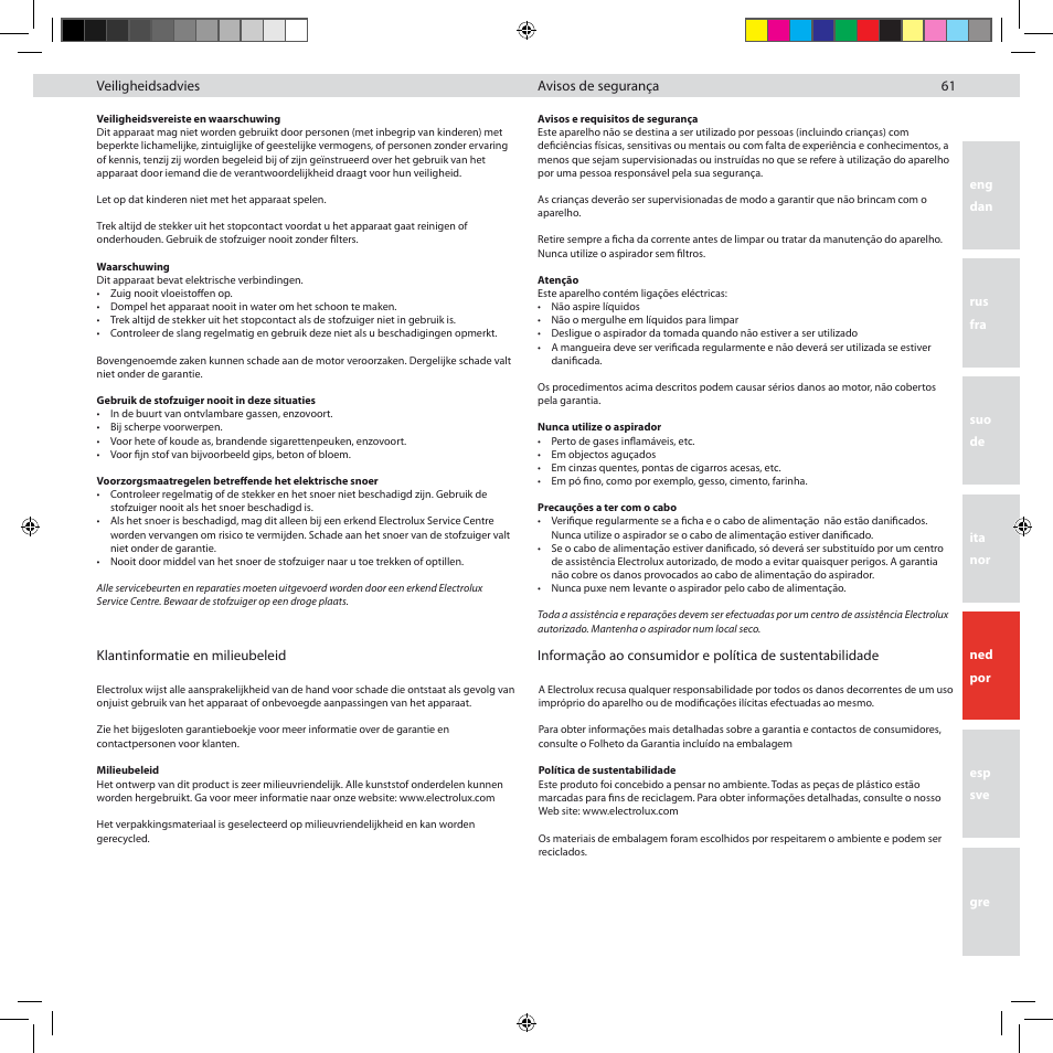 Electrolux ZUS3922B User Manual | Page 63 / 92