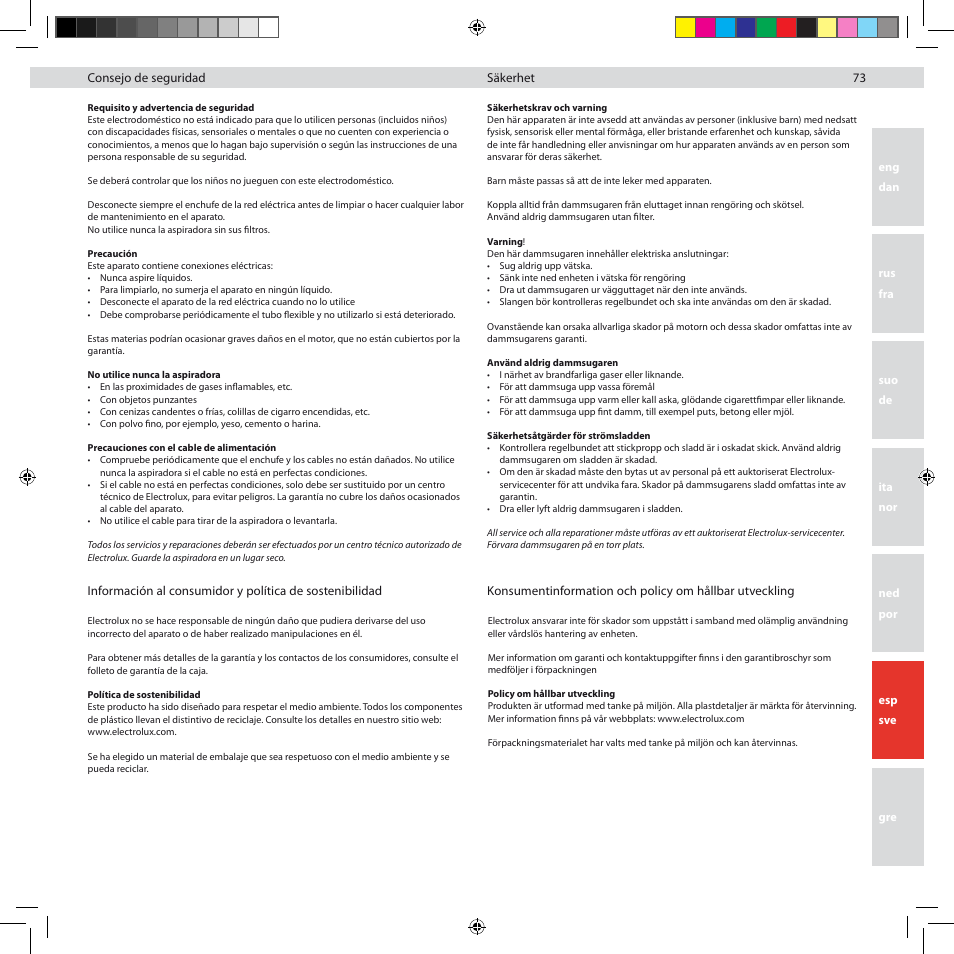 Electrolux ZUS3922B User Manual | Page 75 / 92