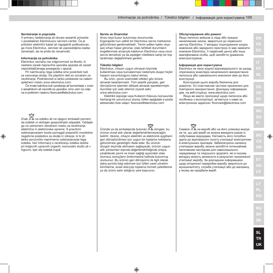 Electrolux ZB2932 User Manual | Page 111 / 112